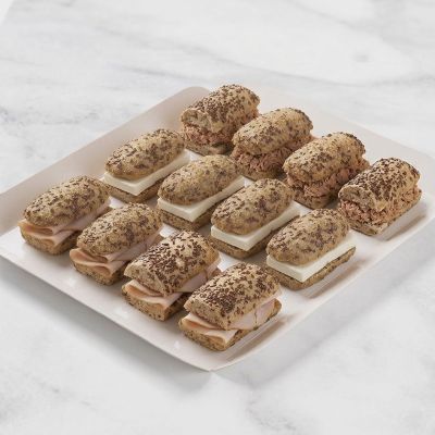 Bandeja de mini bocadillos pan especial (12 Uds)