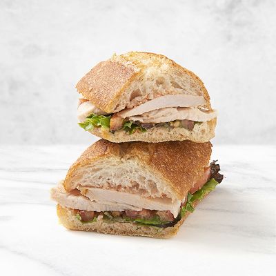 Bocadillo vegetal de pollo