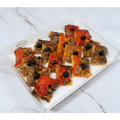 Bandeja Coca de Escalivada (16 Uds)
