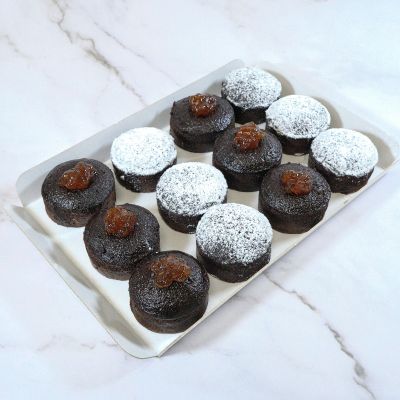 Bandeja mini fondants de chocolate (12 Uds)