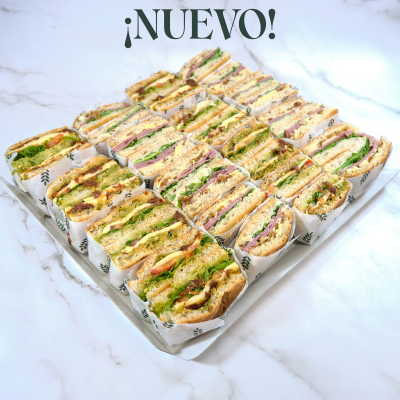 Bandeja de mini focaccias (16 uds)